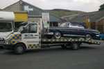 Merecedes car recovery from Otley to Halifax in West Yorkshire.